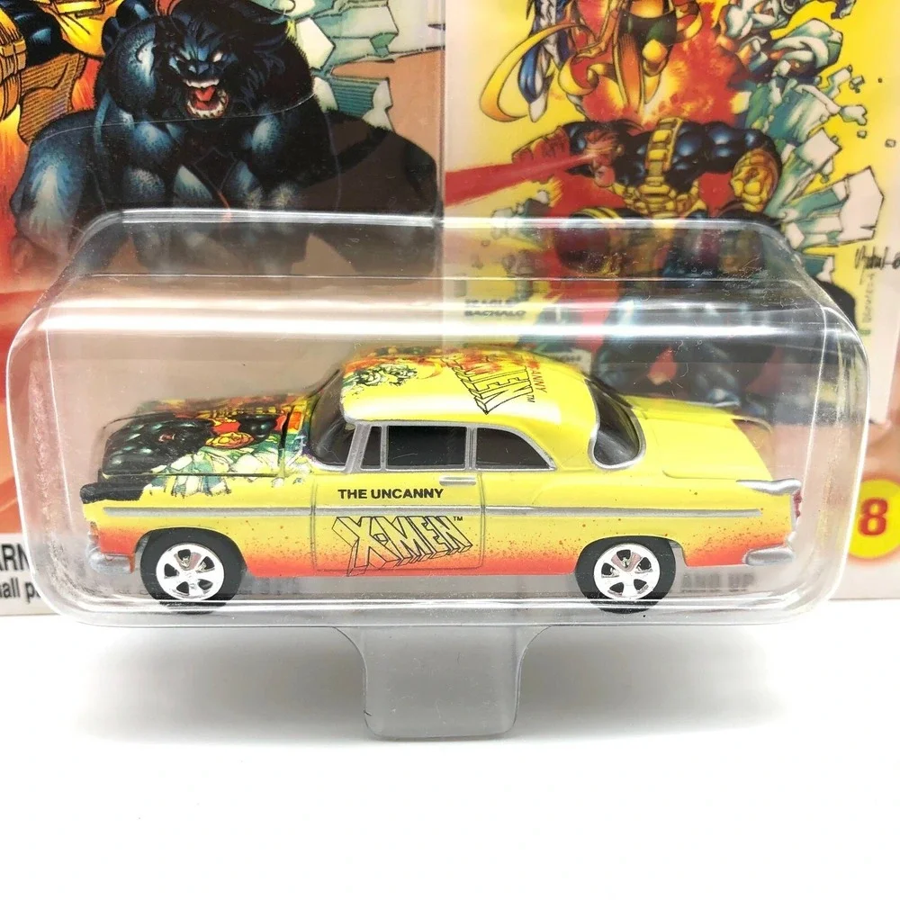 Johnny Lightning X-Men 1955 55 Chrysler C-300 Car Yellow Diecast 1/64 Scale #356